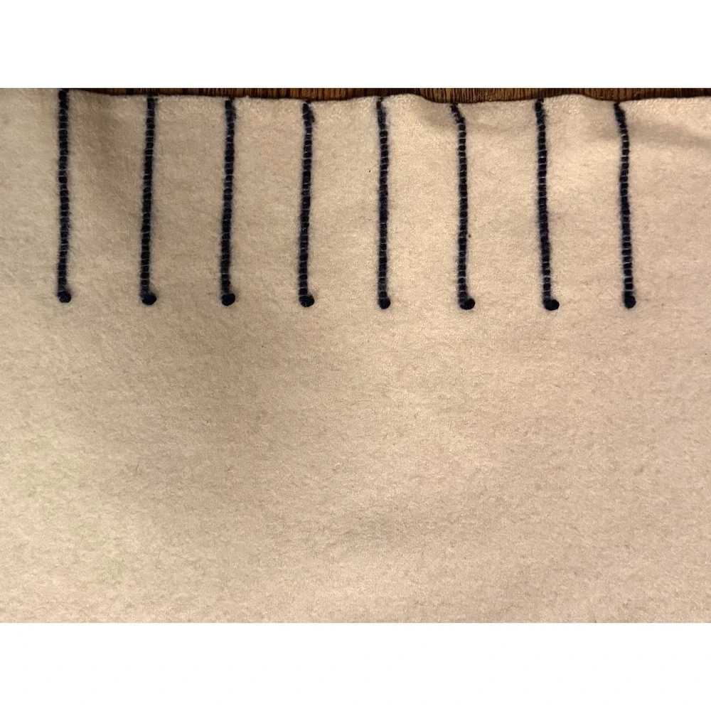Vintage Hudson Bay 8 Point Wool Blanket Gold Tag King Striped 97
